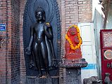 Kathmandu Swayambhunath 38 Statues Of Dipankara Buddha And Hanuman In Northwest Part Of Swayambunath 